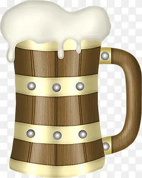 卡通啤酒杯
