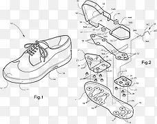 鞋子结构图