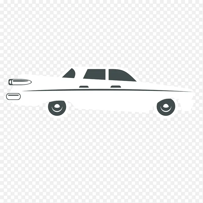 矢量手绘汽车