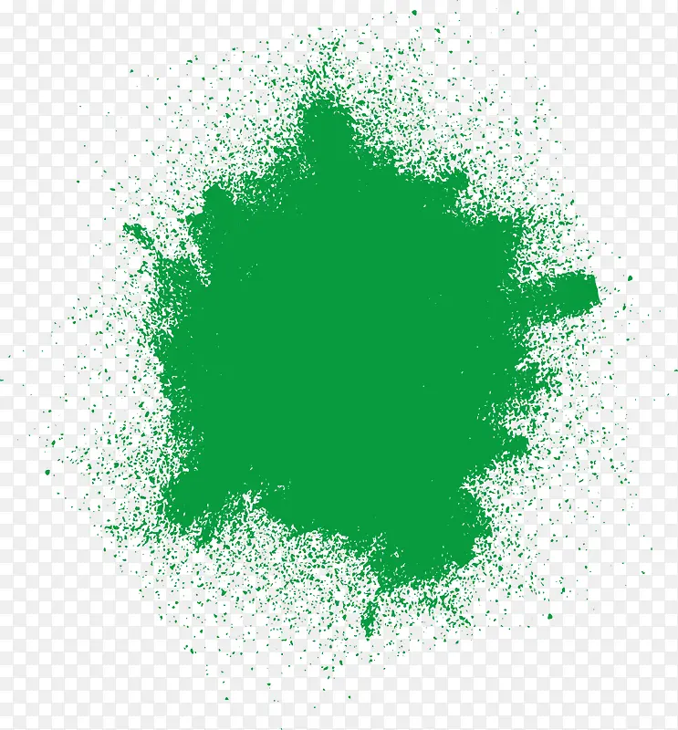 绿色墨泽矢量图