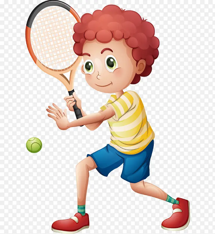 打网球的男生