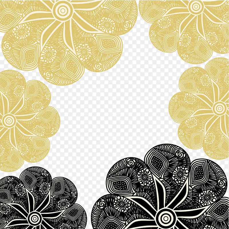 花纹边框