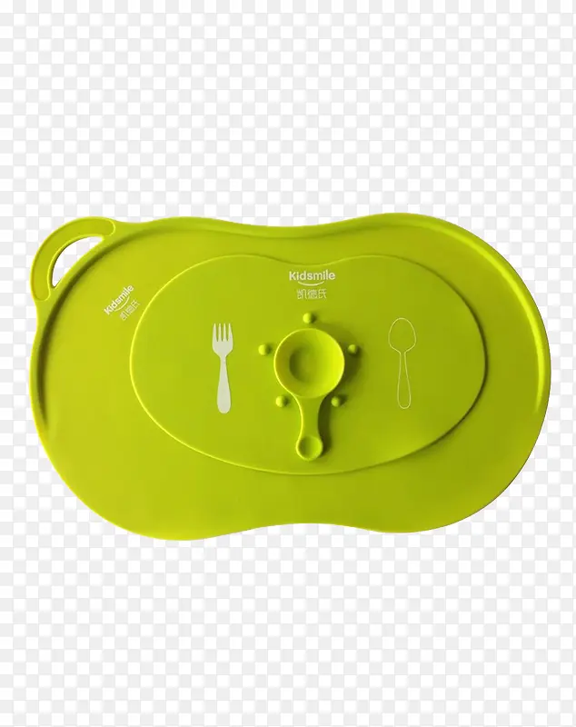 宝宝防水易洗硅胶餐垫绿色