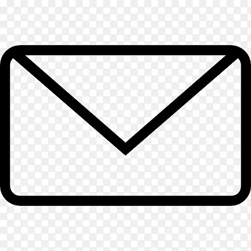 新的电子邮件信封背面概述界面符号图标