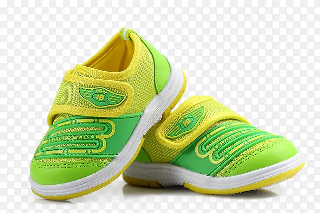 春季清新绿黄色童鞋