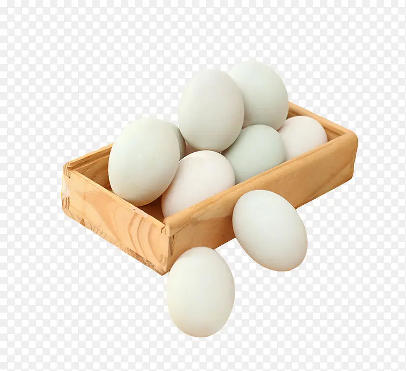白色木盒腌制咸鸭蛋