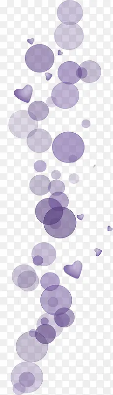 紫色圆环桃心