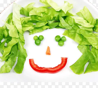 开心的蔬菜造型