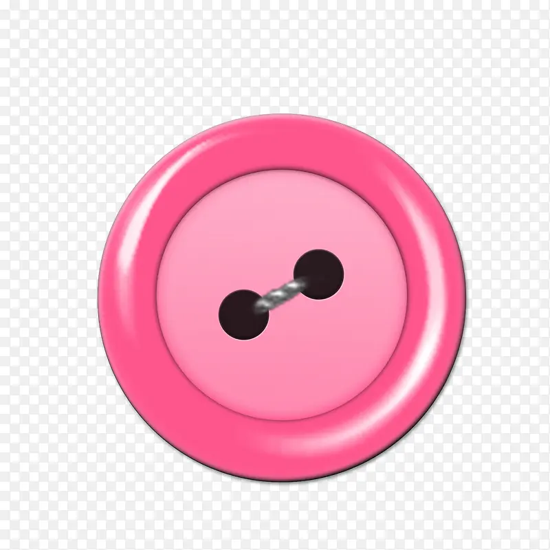 粉色圆形扣子