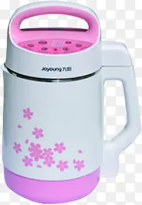 粉色花朵九阳豆浆机