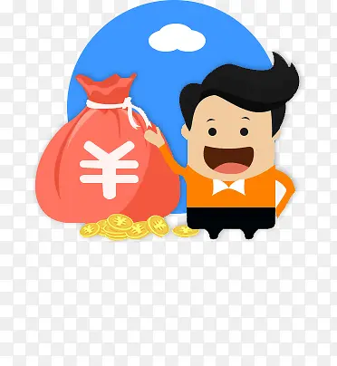 创意合成扁平风格红色的小图标