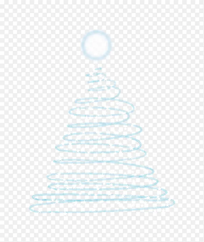 圆圈线条圣诞树