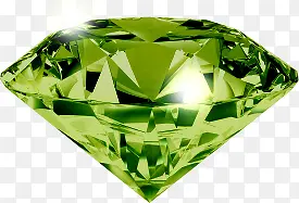 绿色实体钻石造型