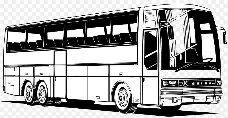 英国巴士白色漫画设计