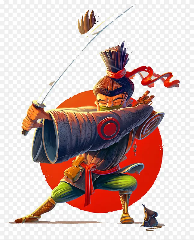 耍剑的武士PNG图片素材下载_图片编号9675874-PNG素材网