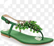 绿色漂亮凉鞋