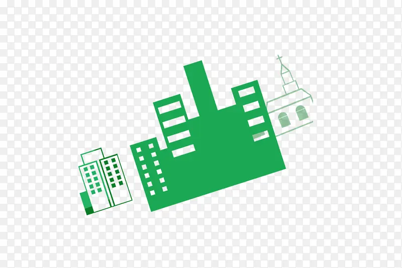 卡通城市建筑