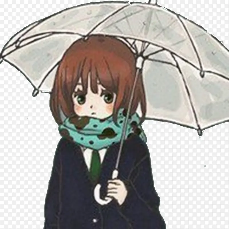 撑伞的女生PNG图片素材下载_图片编号9677478-PNG素材网