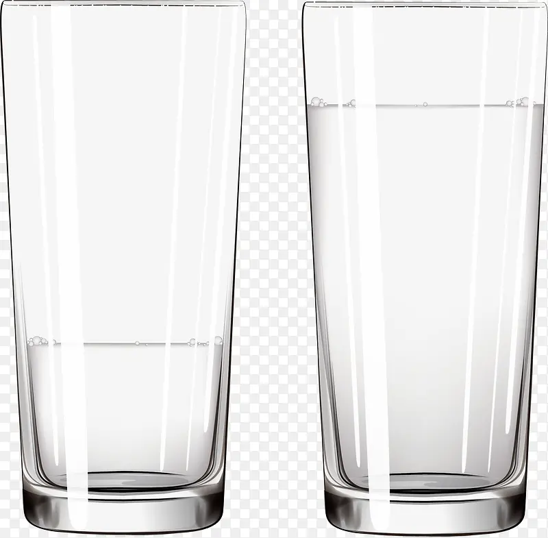 透明的玻璃杯