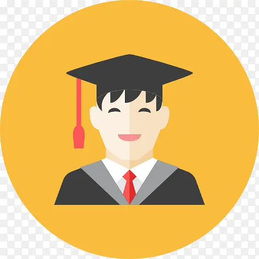 一个戴学士帽的男生PNG图片素材下载_图片编号9681683-PNG素材网