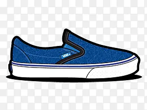 货车牛仔布鞋van-slip-ons-shoes-icons