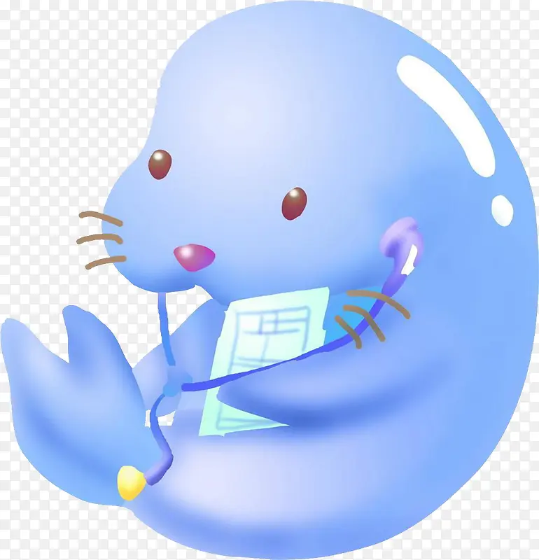 蓝色的海豹