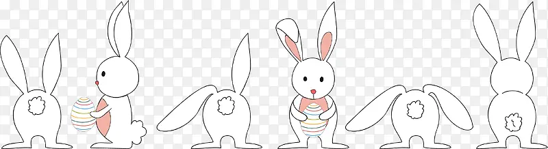 卡通传送彩蛋的兔子