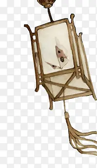 白色小松鼠灯笼古风