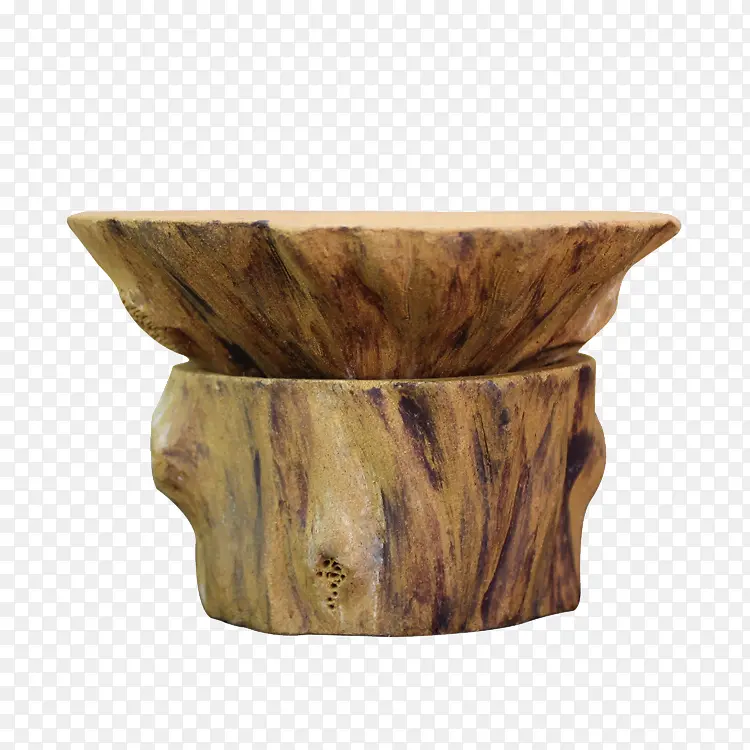 树桩茶漏