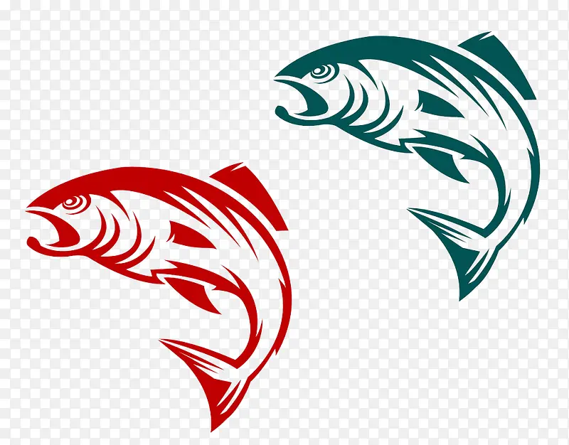 绿色和红色海鱼
