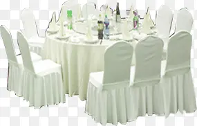 高清婚礼白色餐桌