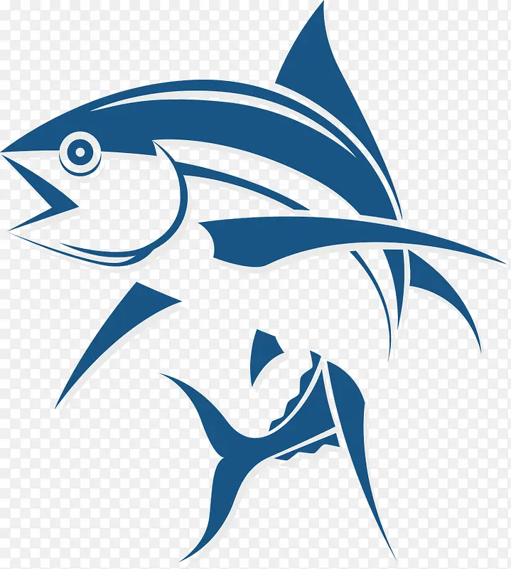 卡通鱼logo