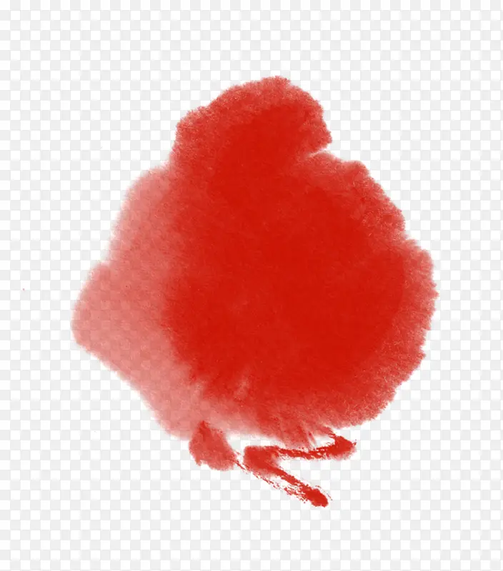 红色墨滴扩散装饰图案