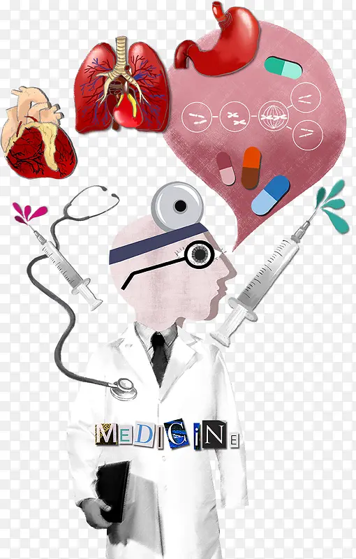 医生和人体器官