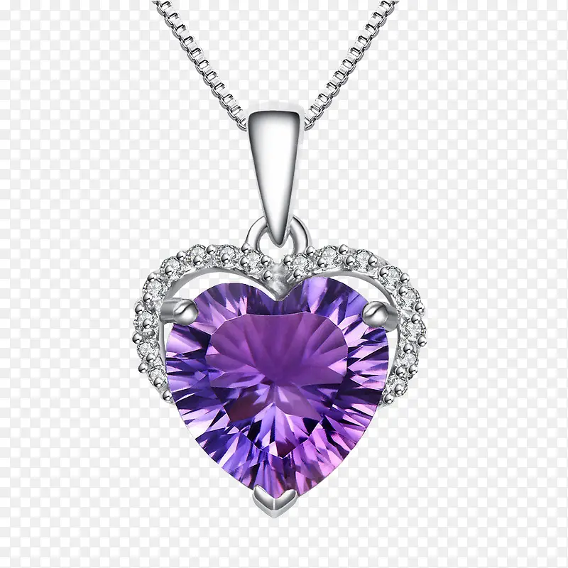 紫色的钻石项链
