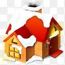 回家圣诞节圣诞节建筑主页房子红