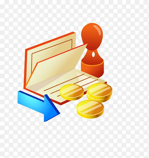 卡通存折金币PNG图片素材下载_图片编号9704266-PNG素材网