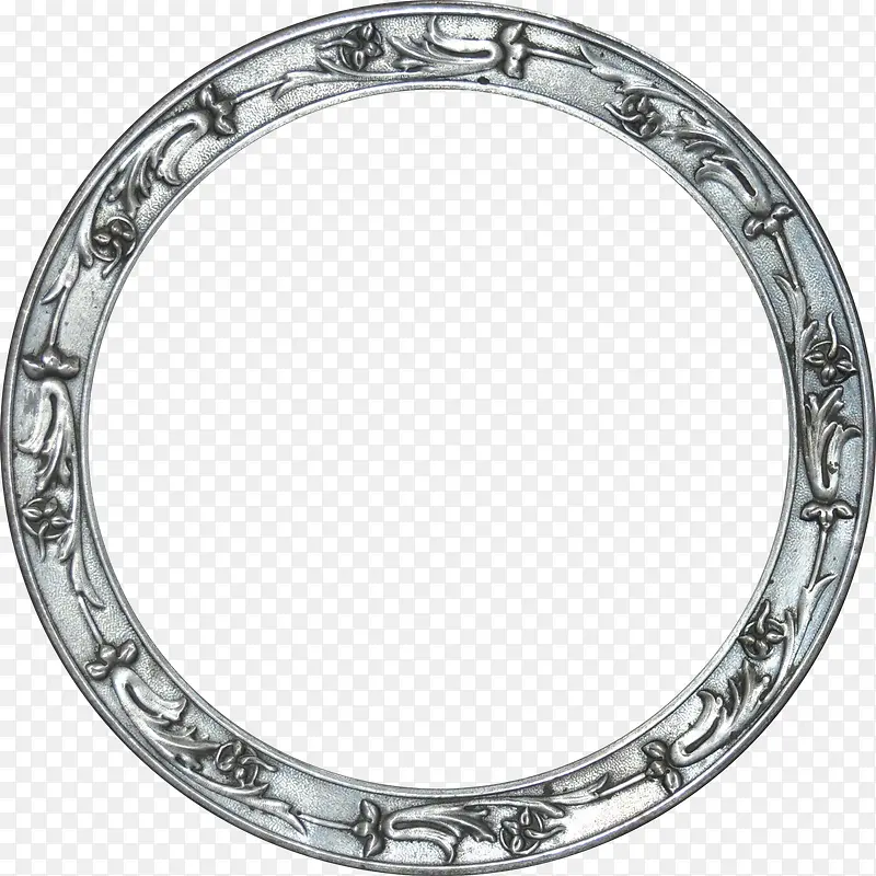 漂亮金属花纹圆环