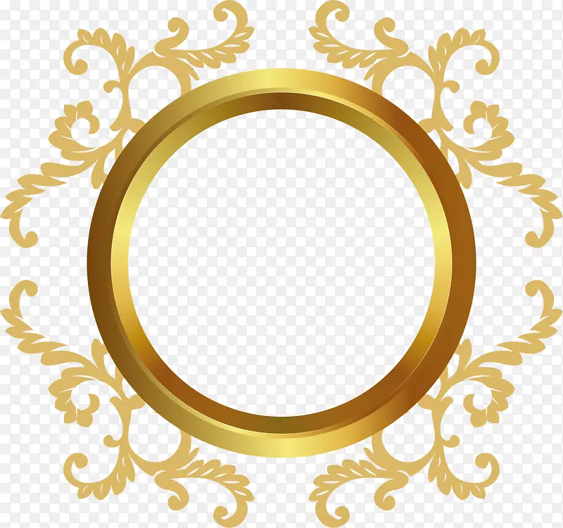金色美丽圆环