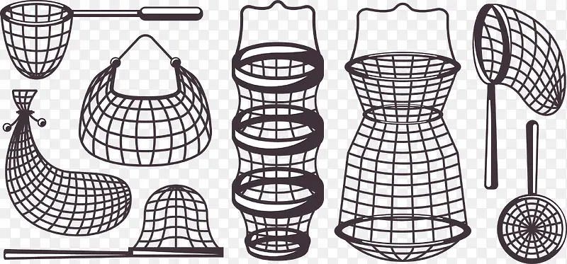 矢量图渔网