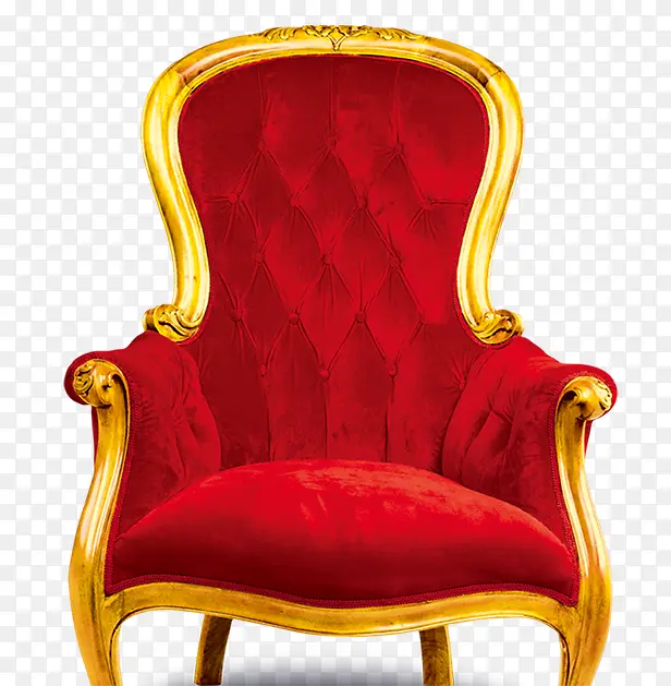 红色欧式高贵座椅