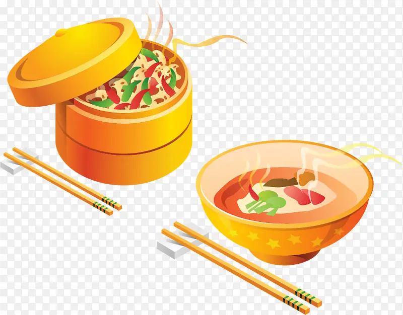 韩国蒸菜汤食物海报