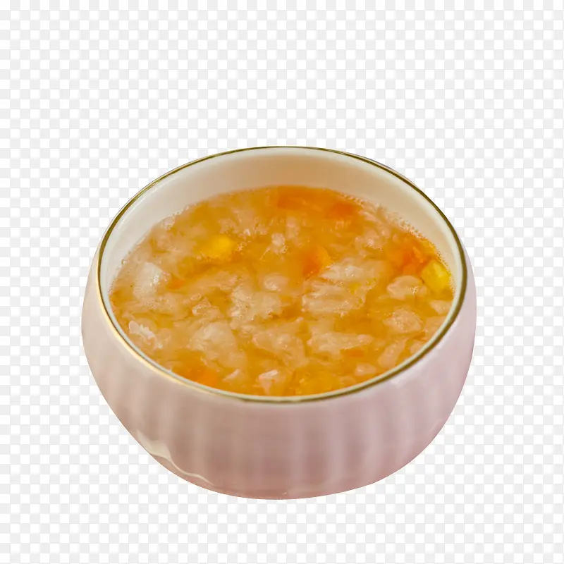 银耳木瓜羹素材