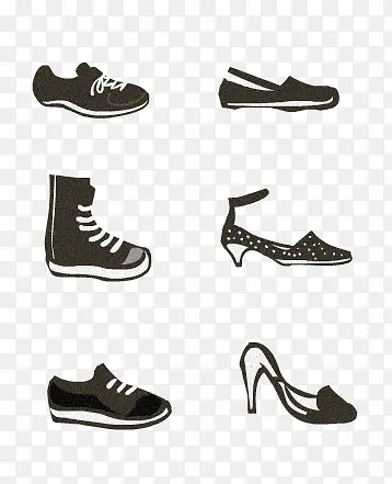 各种类型鞋子