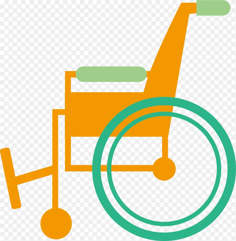 医用轮椅PNG下载