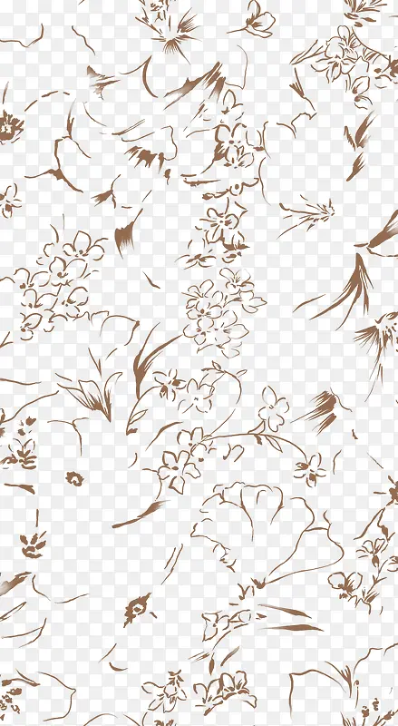 棕色欧式花瓣设计