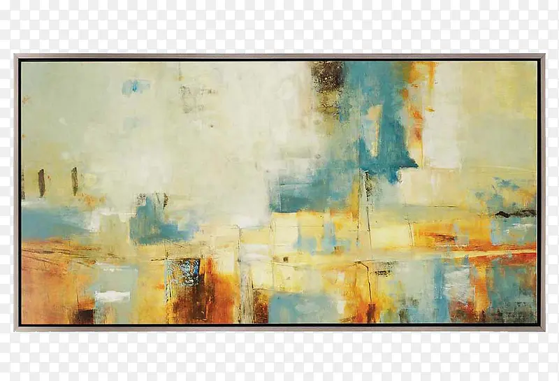 装饰画卡通装饰画矢量图 油画