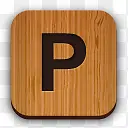 木质方形停车标牌