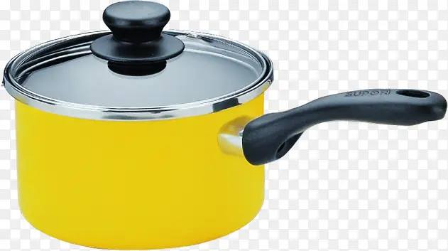 黄色的圆形不锈钢锅