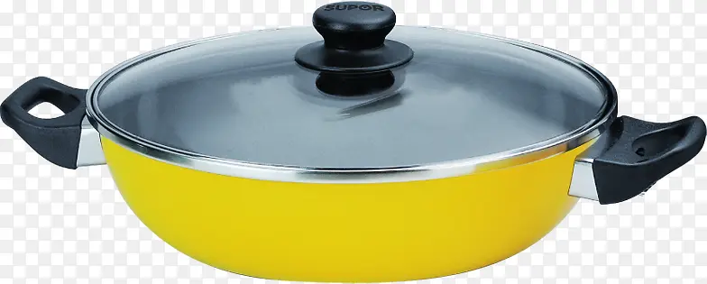 黄色外形的电池炉不锈钢锅